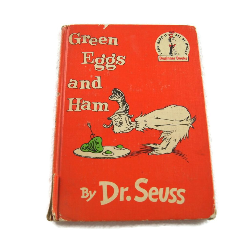 Vintage Green Eggs & Ham by Dr. SEUSS 1960 Book Club Edition Hardcover Beginner